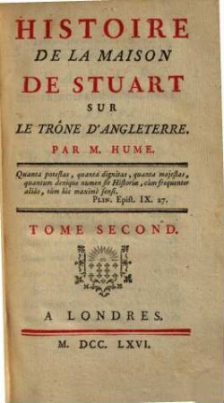 Histoire De La Maison De Stuart Sur Le Trône D'Angleterre, 2