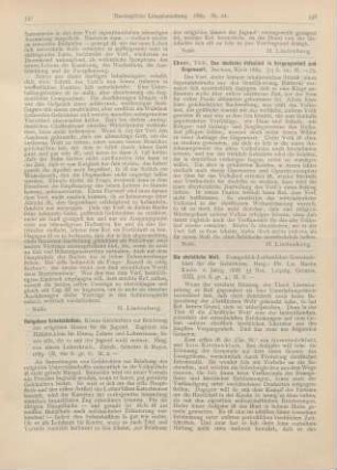 538-540 [Rezension] Die christliche Welt. 2. Jahrgang 1888