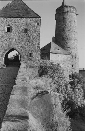 Bautzen. Blick auf das Mühltor und die Alte Wasserkunst