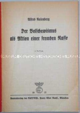 Rede von Alfred Rosenberg, gehalten auf dem Reichsparteitag am 12.9.1935