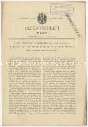 Patentschrift eines Scharniers mit äußerem Drehzapfen für Wagentüren, Patent-Nr. 25477