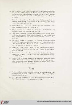 Zinn (Nr. 128-145a)
