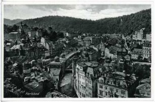 Weltbad Karlsbad. Stadtblick