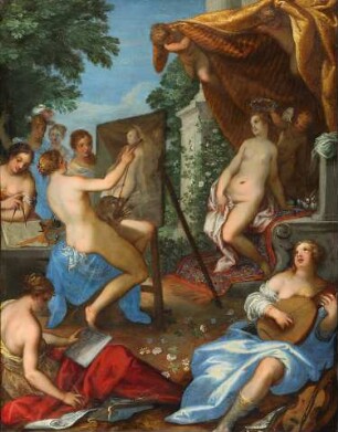 Allegorie der Künste mit Venus malender Pictura