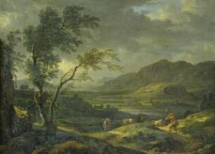 Landschaft bei aufziehendem Gewitter