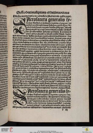 Sessio decimaseptima
