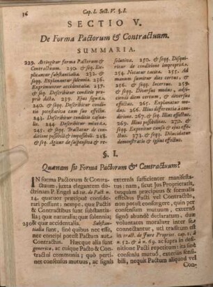 Sectio V. De Forma Pactorum & Contractuum.