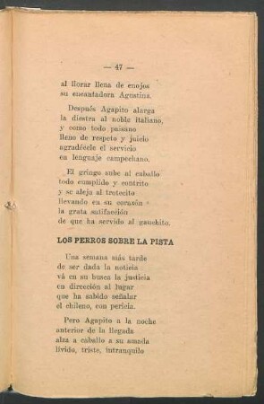 Los perros sobre la pista