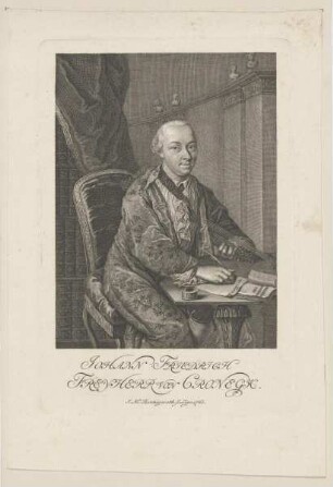 Bildnis des Johan Friedrich von Cronegk