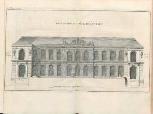 Elevation Du Côté De L'Entrée.