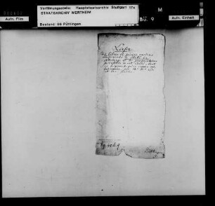Liasse des titres et pièces anciens concernants le comté de Puttelange et les propriétaires succesives de cet comté tant en originaux qu'en copies collationées des 14.e, 15.e, 16.e et 17.e siècle.