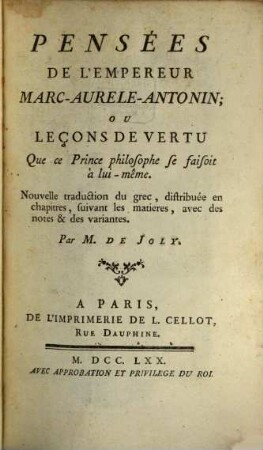 Pensées