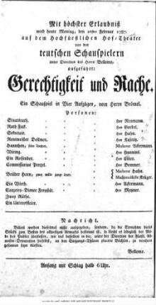 Gerechtigkeit und Rache