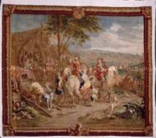 Tapisserie aus der Serie "Kriegskunst": Das Feldlager