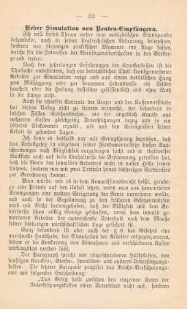 Ueber Simulation von Renten-Empfängern