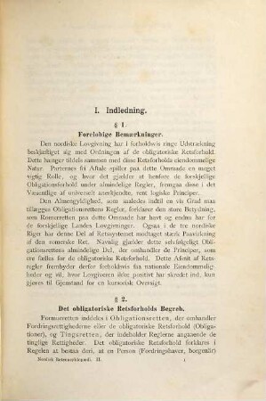 Den nordiske obligationsret : Almindelig del