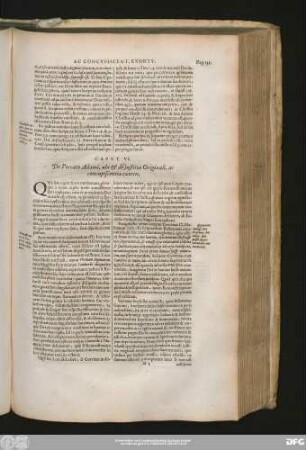 Caput VI. De Peccato Adami, ubi & iustitia Originali, ac concupiscentai exortu.