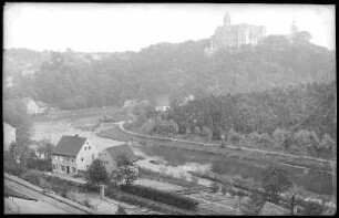 Rochsburg mit Blick auf Schloss Rochsburg und die Mulde