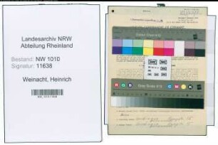 Entnazifizierung Heinrich Weinacht , geb. 14.06.1895 (Polizeibeamter)