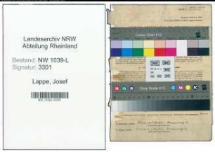 Entnazifizierung Josef Lappe , geb. 17.03.1893 (Lehrer)