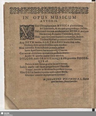 In opus musicum autoris.