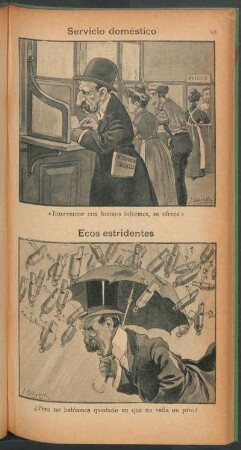 Servicio doméstico [y] Ecos estridentes - [Caricaturas]