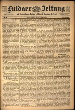 Ausgabe vom Montag, den 31. Januar 1898.