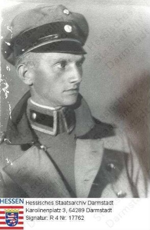 Reiner, Heinrich (1892-1946) / Porträt in Uniform als bayerischer Oberleutnant, Brustbild
