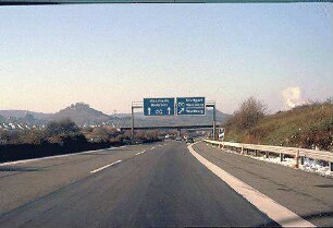 Vor Abzweig Nebenfahrbahn (Nürnberg Richtung Mannheim)