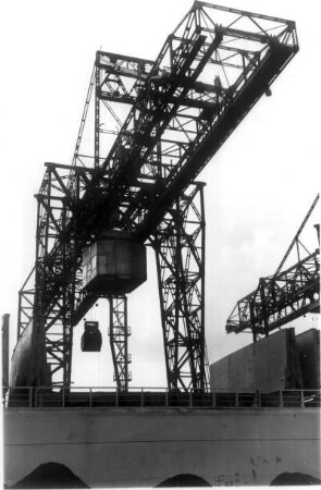 Hamburg. Hafen. Krankatze (Entladetechnik)
