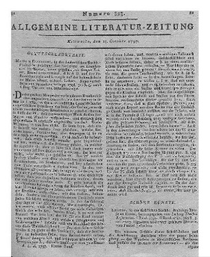 Köhler, G.: Anleitung für Seelsorger an dem Kranken- und Sterbebette. Neue Aufl. Frankfurt, Mainz: Andreä 1796