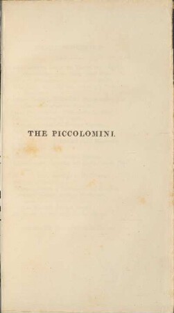 The Piccolomini.