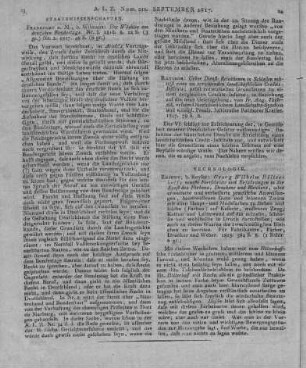 Der Wächter am deutschen Bundestage. Nr. 1-2. Frankfurt am Main: Wilmans 1816-17
