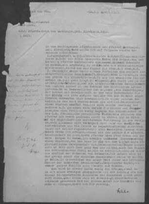 Dettingen/Teck: Pfarrbericht 1942