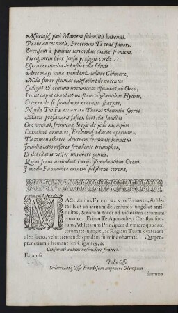 Macte animo, Fernande Erneste, [...]