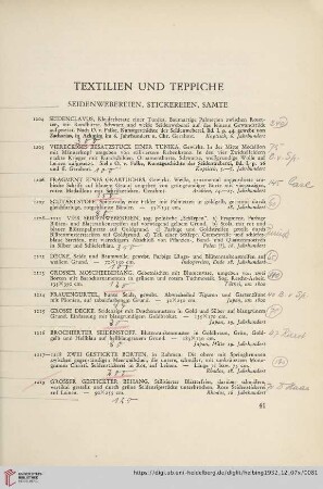 Textilien und Teppiche (Nr. 1202-1357)