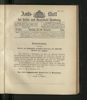 No. 264, 30. November 1915