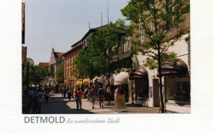 Faltkarte mit Umschlag. Langestraße