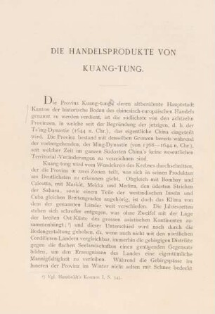 Die Handelsprodukte von Kuang-Tung