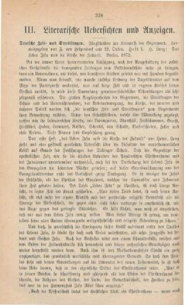 378[370]-380[372] Litterarische Uebersichten und Anzeigen