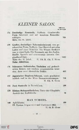 Kleiner Salon (Nr. 134-184)