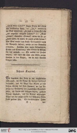 Achtes Kapitel