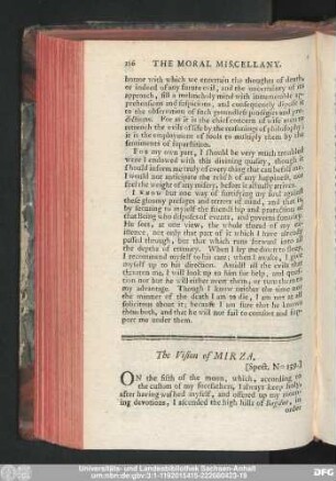 The Vision of Mirza.