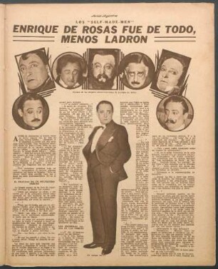 Enrique de Rosas fue de todo, menos ladrón : Los "Self-Made-Men"