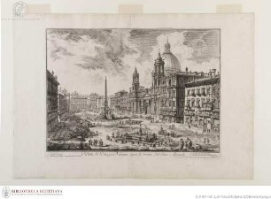 Veduta di Piazza Navona sopra le rovine del Circo Agonale