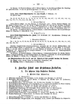 [Anhang] 2. Sonstige Schul- und Erziehungs-Anstalten