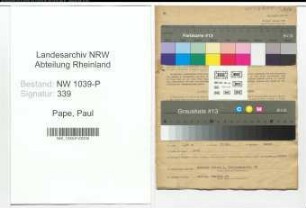 Entnazifizierung Paul Pape , geb. 19.12.1884 (Schauspieler)