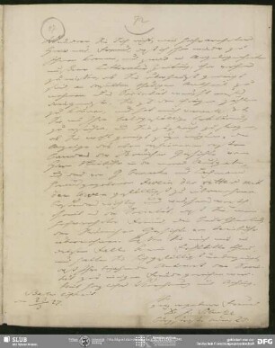 Eigenh. Brief von Johannes Schulze an August Wilhelm von Schlegel, Berlin, 23.03.1827