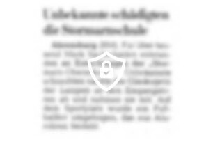 Unbekannte schädigten die Stormarnschule