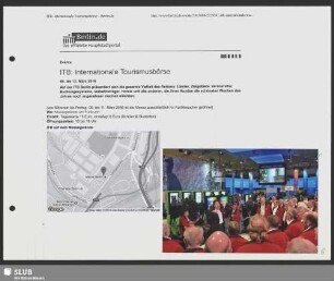 Auftritt des Chores zur Tourismusbörse in Berlin für das Land Sachsen : Dirigent: Christian Garbosnik